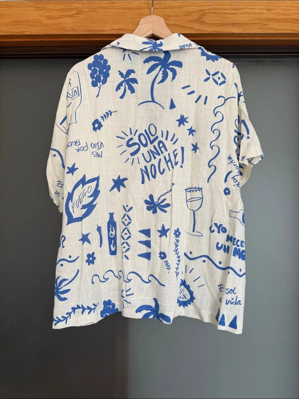 Paper Heart Blue & White Printed Two-Piece Set - Picture 3 of 5